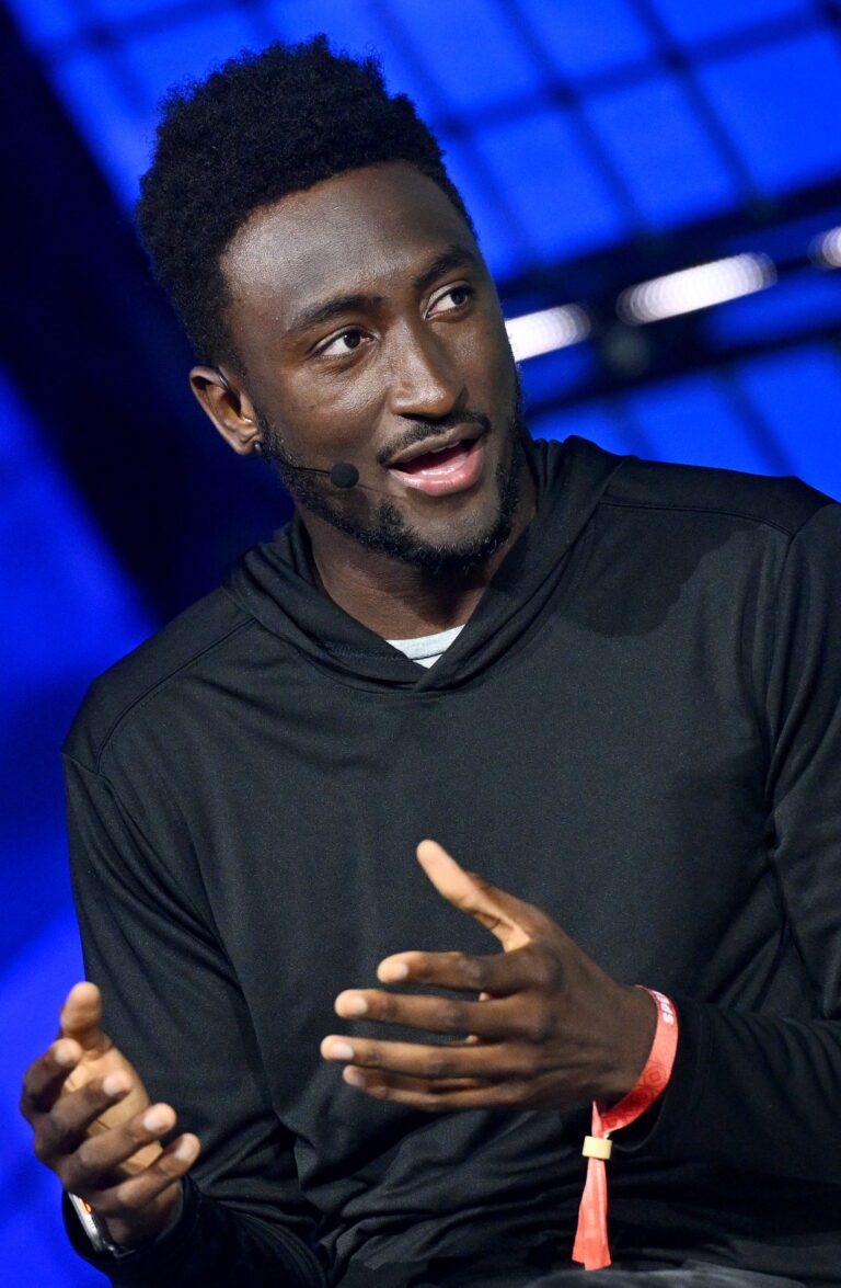 Marques Brownlee speaking at Collision 2023